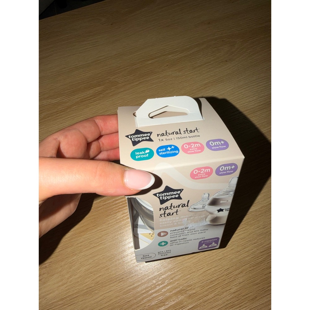 Tommee Tippee Natural Start Baby Bottle Anti-Colic Self-Sterilizing NEW